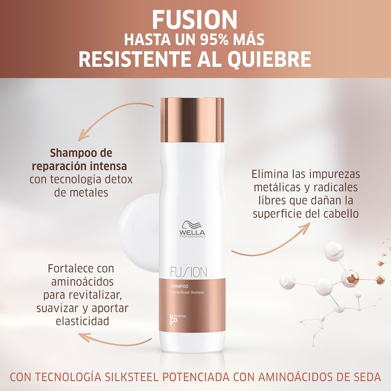 WELLA Wella Care Fusion Intense Repair Shampoo 250Ml, 250 Milliliters