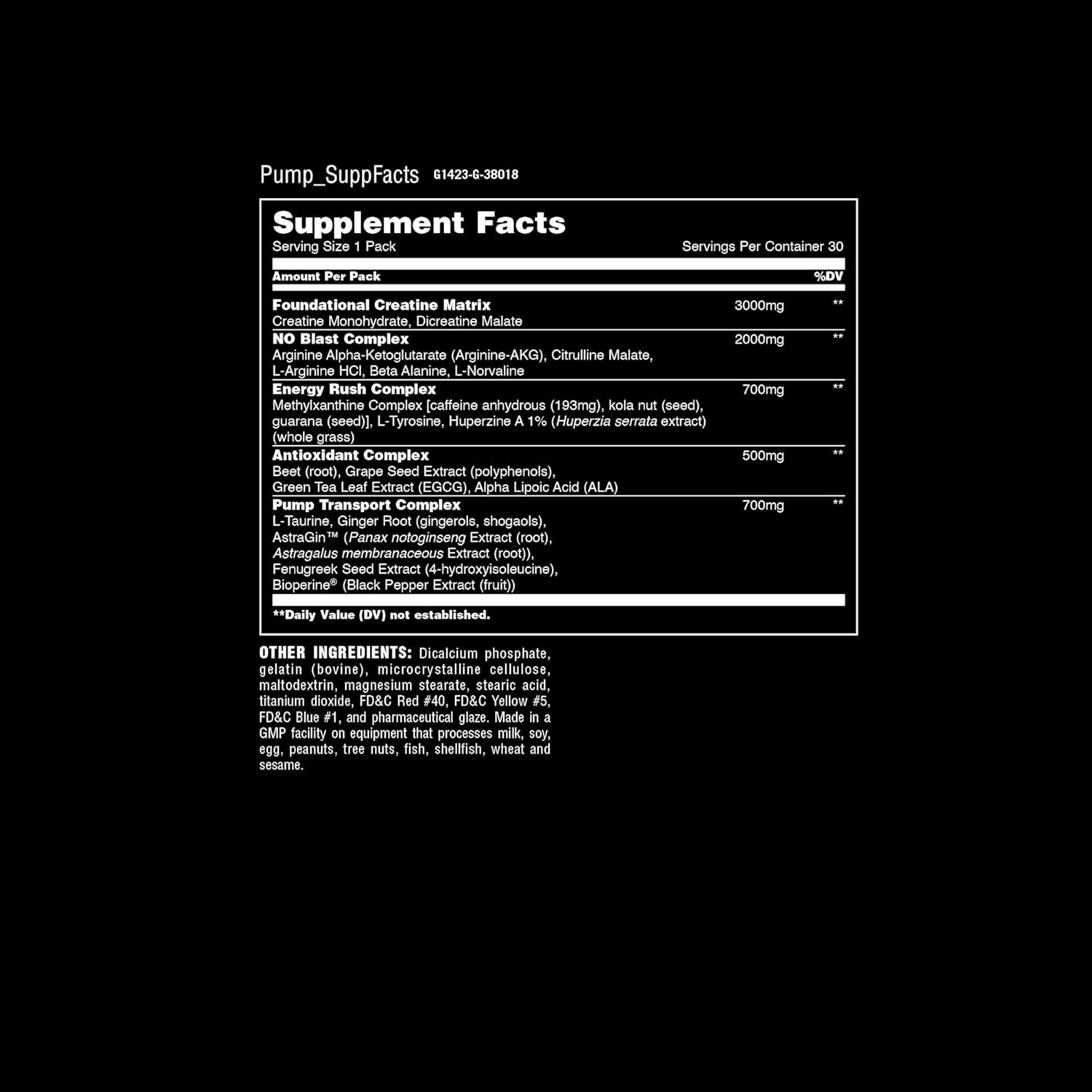 Universal Nutrition Animal Pump Pre-Workout, Nitric Oxide, Creatine, Energy Supplement image number 3