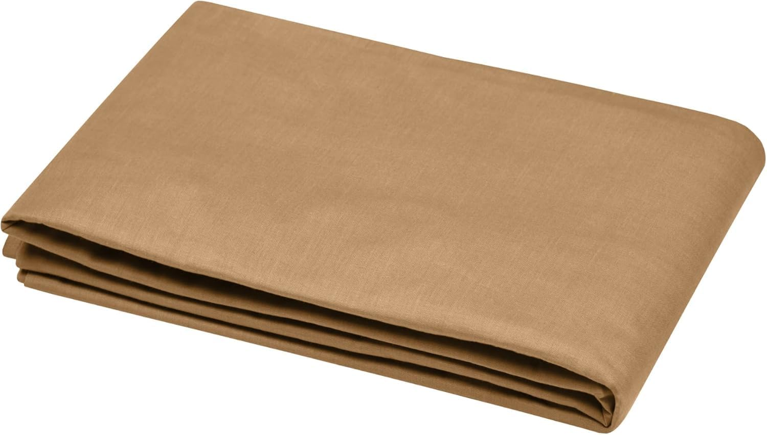 Lovely Casa - Flat Sheet - Size 240 X 300 Cm - 100% Cotton, Certified According to Oeko-Tex - Curry Colour - Eden Model - Bed Linen for Home - Soft and Comfortable for Cosy Cot Bumpers