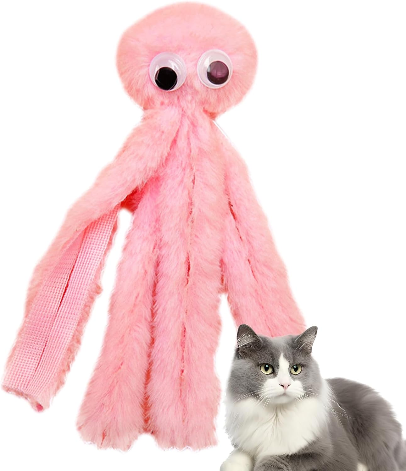 Cartoon Octopus Cat Teething Toys - Octopus Chew Toy, Cartoon Cat Toy | Soft Pet Toy Octopus Catnip Toy, Soft Pet Toy Kitten Chew Toys, for Pet, Plush Cat Toys Kitten Teething Indoor Cata