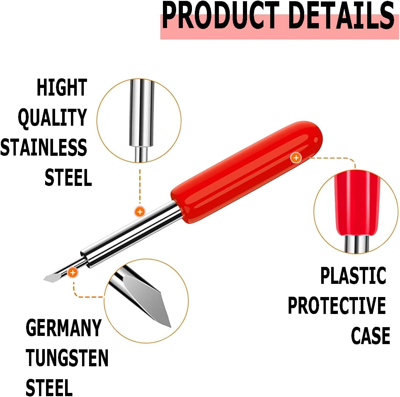 40PCS 60 Degree Deep Cut Replacement Blades for Explore Air 2 Air Maker Expression Vinyl Fabric Cutting Blades image number 4