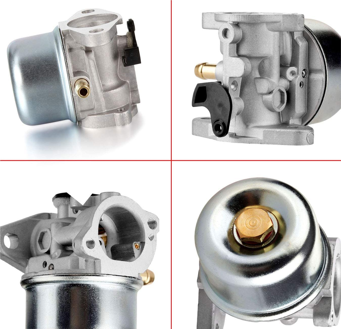 LEIMO 799868 Carburetor Carb for Briggs & Stratton 694202 693909 692648 499617 498170 497586 498254 497314 497347 497410 799872 790821 498255 14111 with 795259 Air Cleaner Primer Base