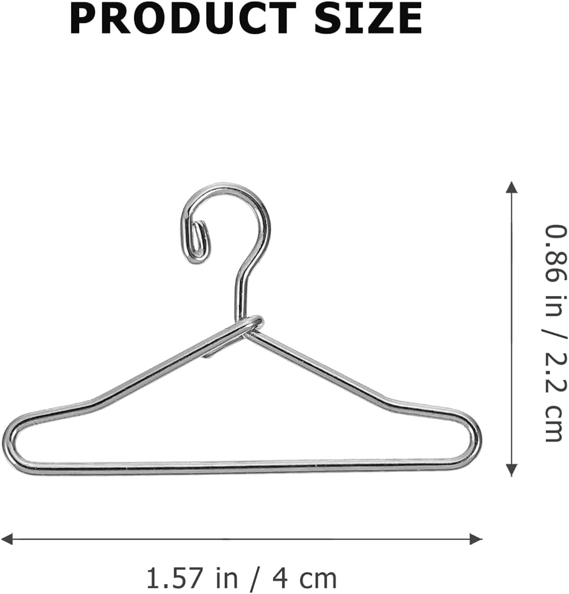 50 Pcs Metal Hanger, Small Clothes Hanger Outfit Hanger Clothing Rack Organizer Dress Holding Rack Coat Hanger Dress Holder, for Clothes Hanger image number 2
