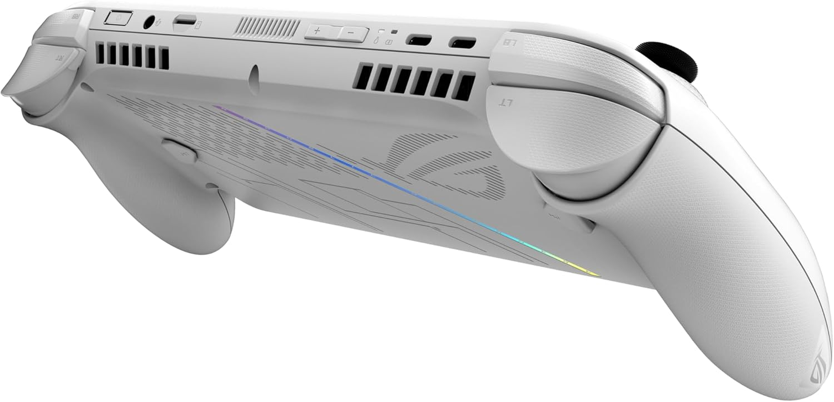 ROG Xbox Ally. 7" FHD Touch Display. AMD Ryzen Z2 a Processor 2.8Ghz (Up to 3.8 Ghz). AMD Radeon Graphics. LPDDR5 16GB RAM. 512GB Pcie 4.0 Nvme M.2 SSD. Wi-Fi 6E. White. image number 1