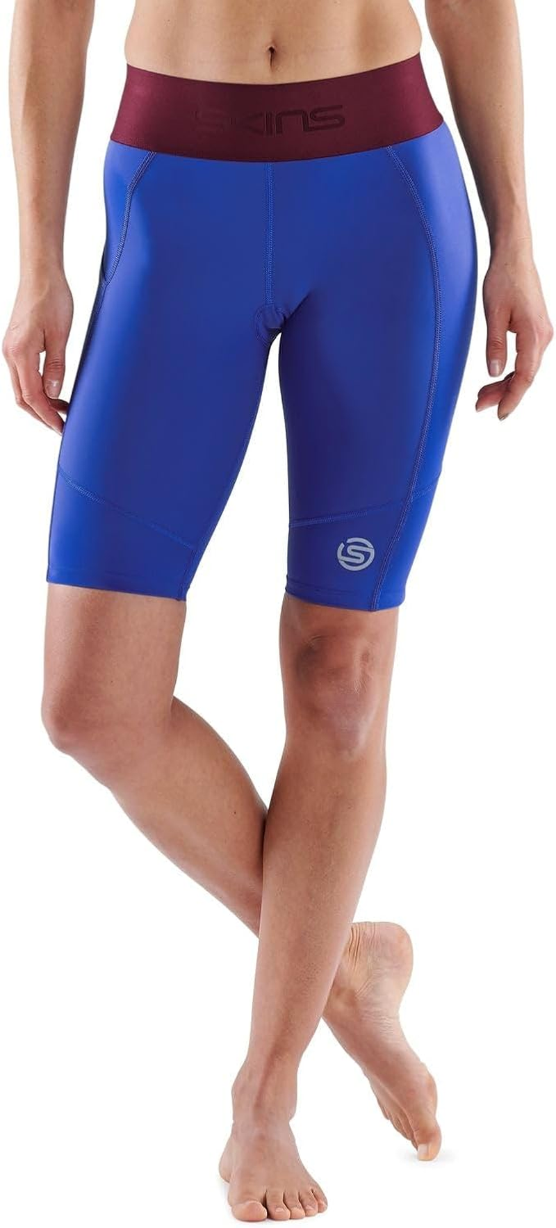 Skins Compression Series 3 Womens XL Half Tights Activewear/Gym Dazzling Blue image number 4