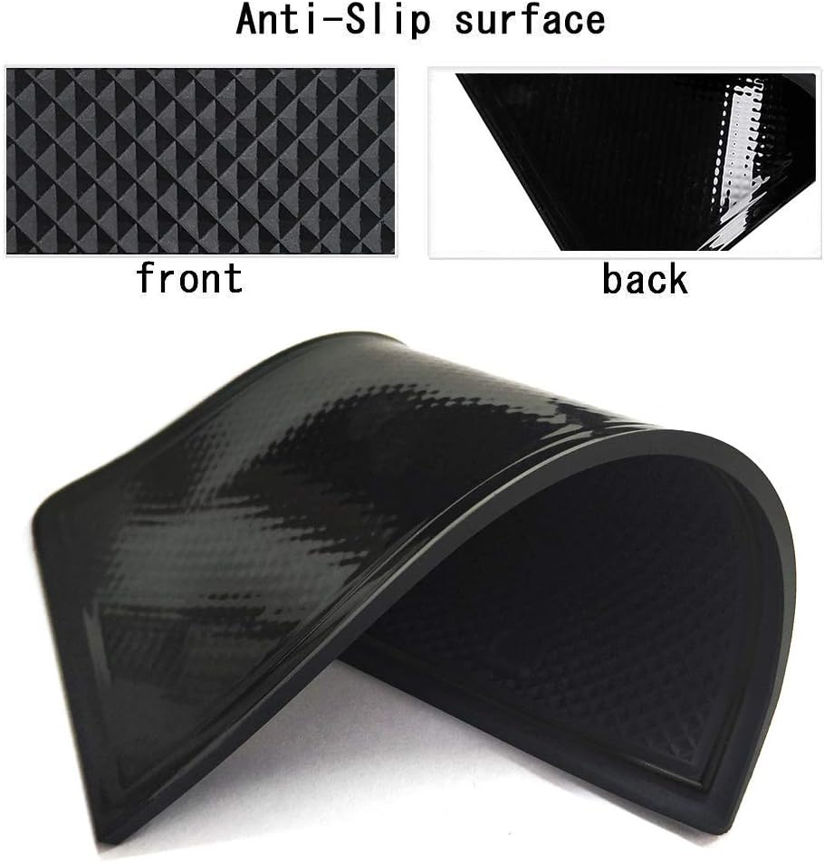 Auovo 8Pcs Anti-Dust Mats for Range Rover Evoque Accessories 2012-2018 Custom Fit Center Console,Car Cup Holder Inserts,Door Liners Interior for Land Rover (Black)