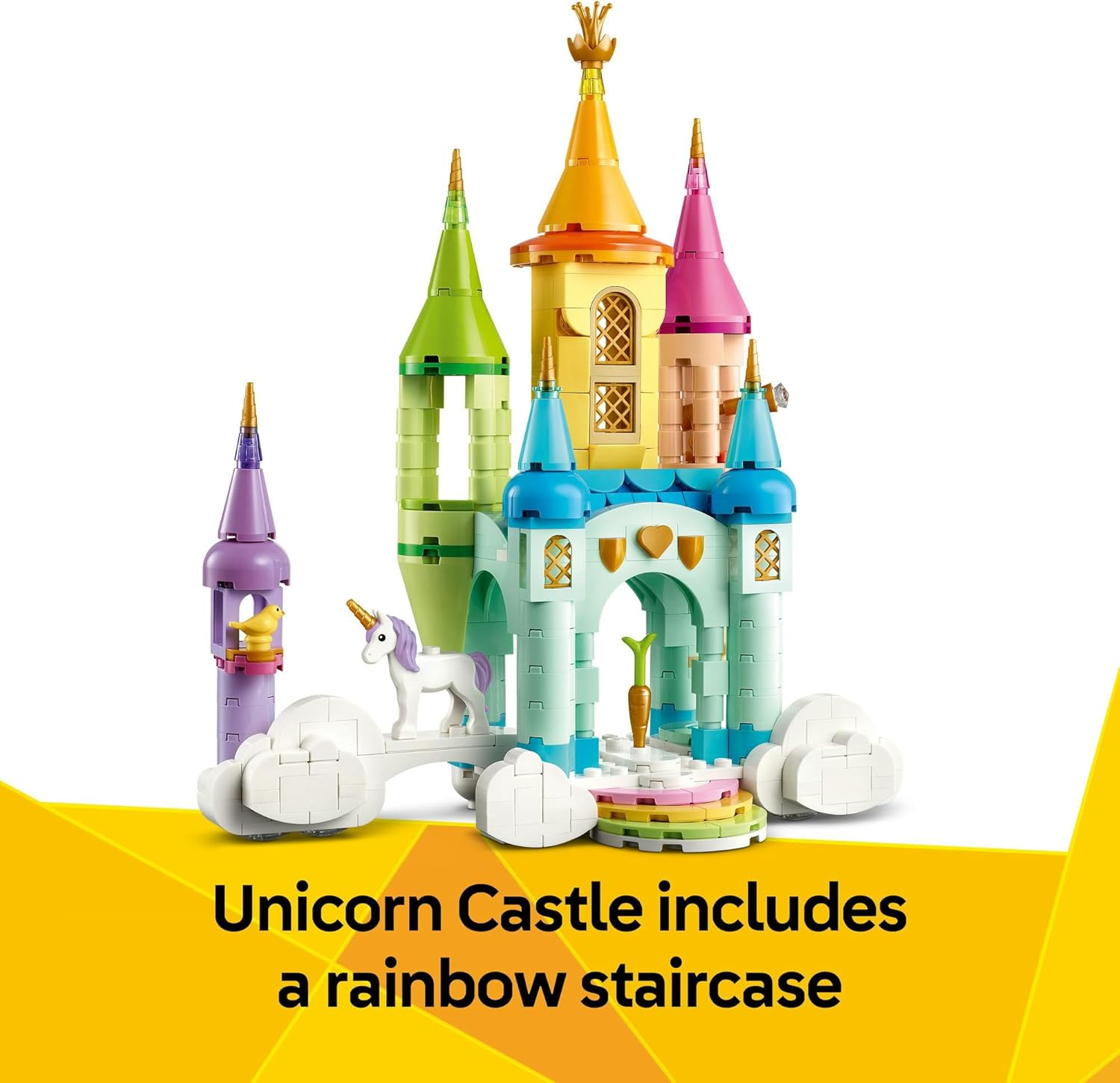 LEGO&reg; Creator 3In1 Unicorn Castle 31175 Toy Animal Playset, Rebuilds into a Ship or Forest Cabin Set, Room Decor for Kids, Fantasy Birthday Toys for Girls and Boys Aged 8 Years Old and Over image number 4