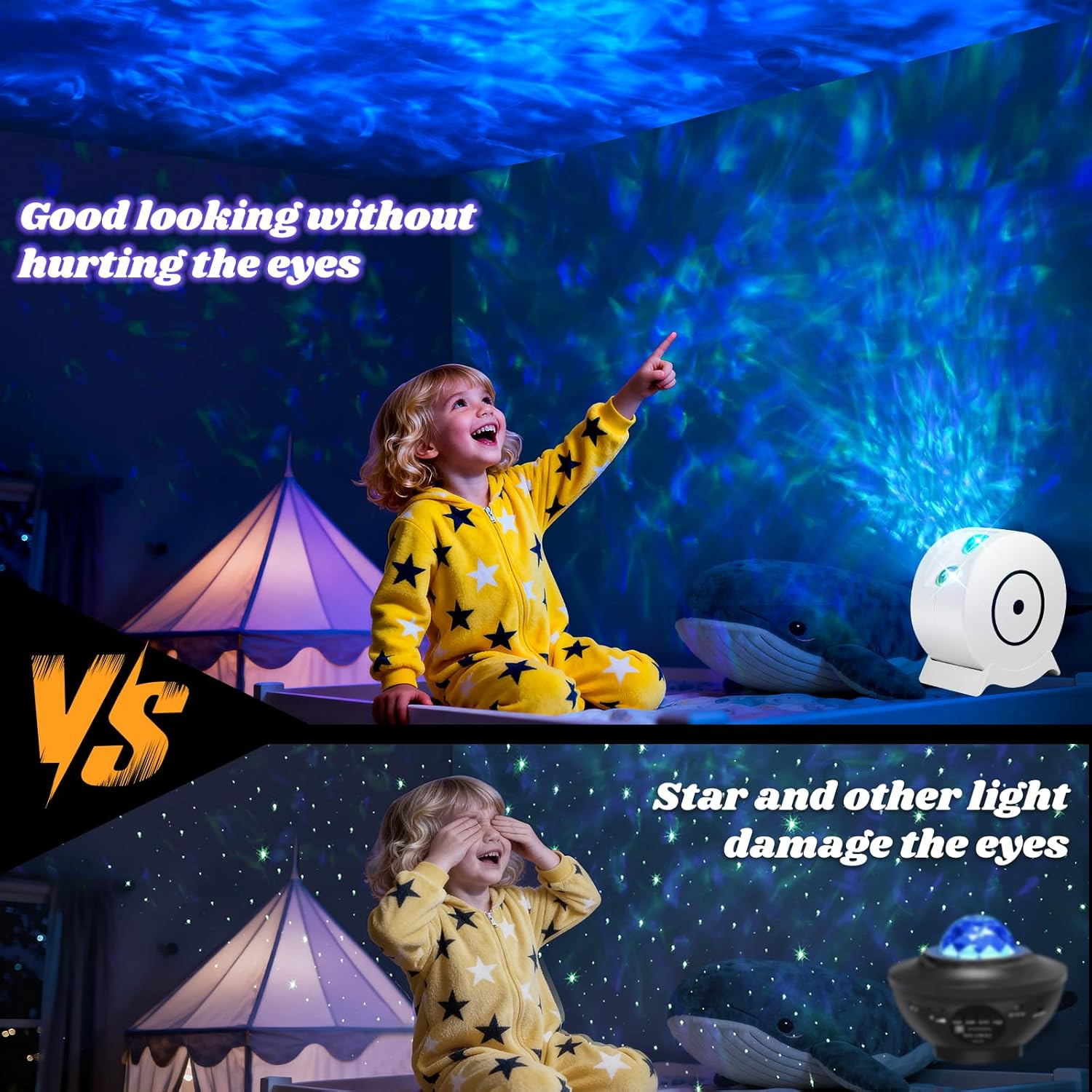 Galaxy Projector for Bedroom, Star Projector Galaxy Light with 17 Lighting Modes, Starry Nebula Ceiling Night Light with Timer and Remote, Room Decor, for Christmas, Birthdays image number 6