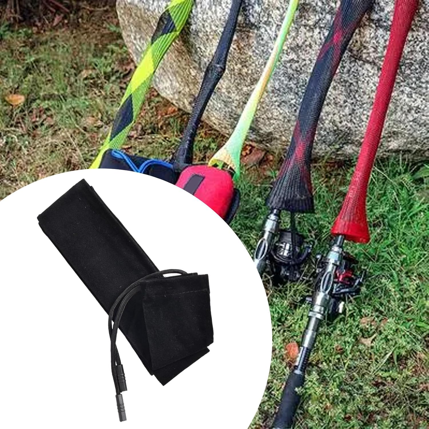 4X Fishing Rod Cover, Fishing Rod Bag, Fishing Rod Sock, Outdoor Fishing Rod Cover