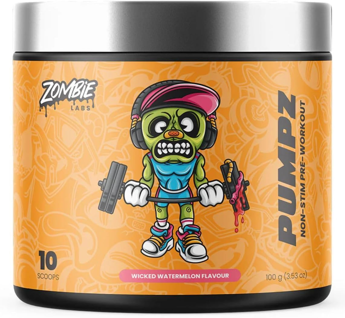 Zombie Labs Pumpz Non-Stim Pre Workout Watermelon 10 Serve image number 2