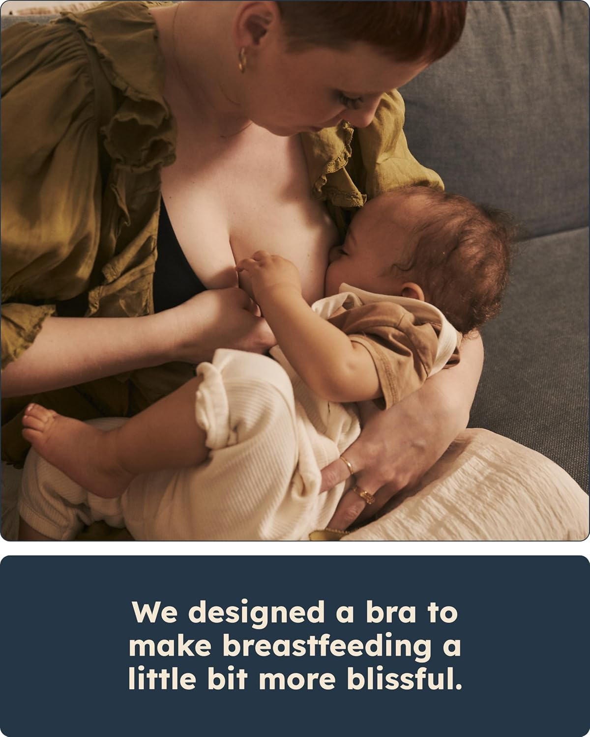 Harper Wilde Bliss Nursing Bralette - Ultra-Soft Maternity Bra - Black image number 6