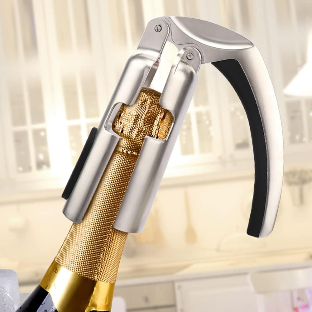 Hakuna Champagne Bottle Opener - Zinc Alloy Sparkling Wine Cork Puller - Bar Jar Cork Puller - Champagne Corkscrew -Kitchen Sparkling Wine Bottle Opener - Best Gift Accessories image number 2