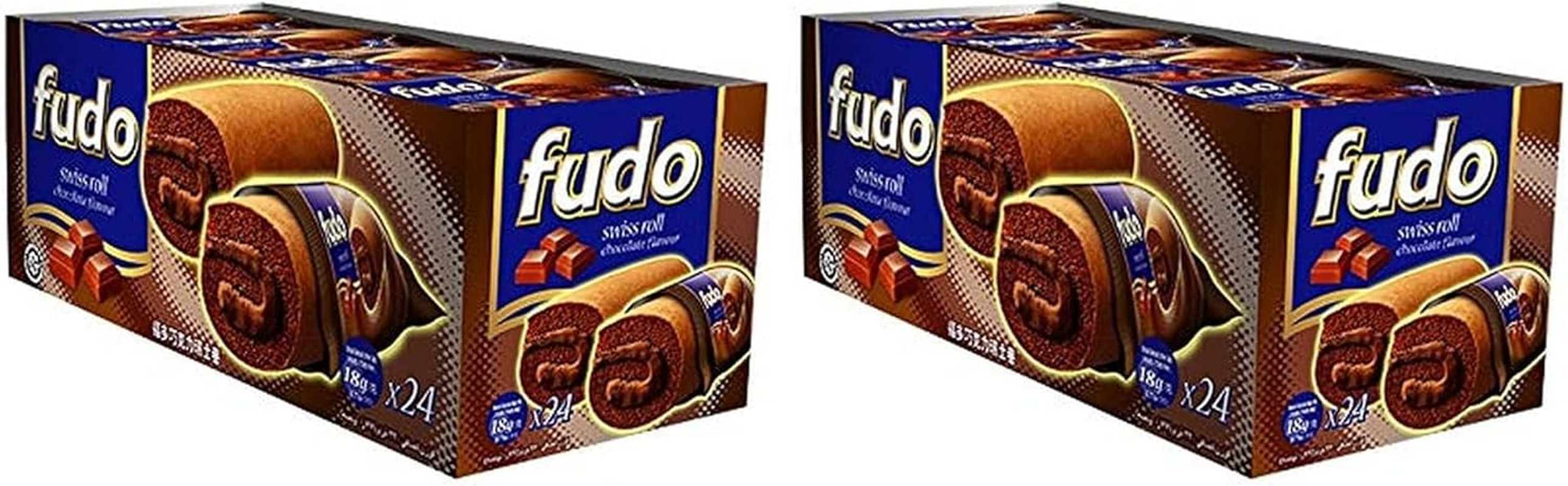 Oriental Fudo Swiss Roll Chocolate Flavour, 18 G (Pack of 24) image number 2