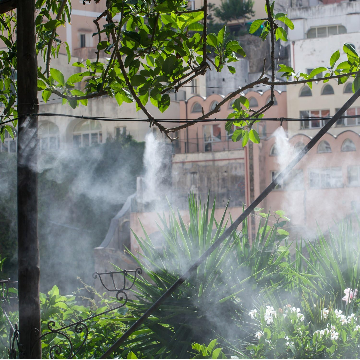 Sunmns 20 Pack Brass Misting Nozzles for Outdoor Cooling System and Greenhouse Landscaping Dust Control, 0.012 Inch Orifice (0.3 Mm) 10/24 UNC image number 3