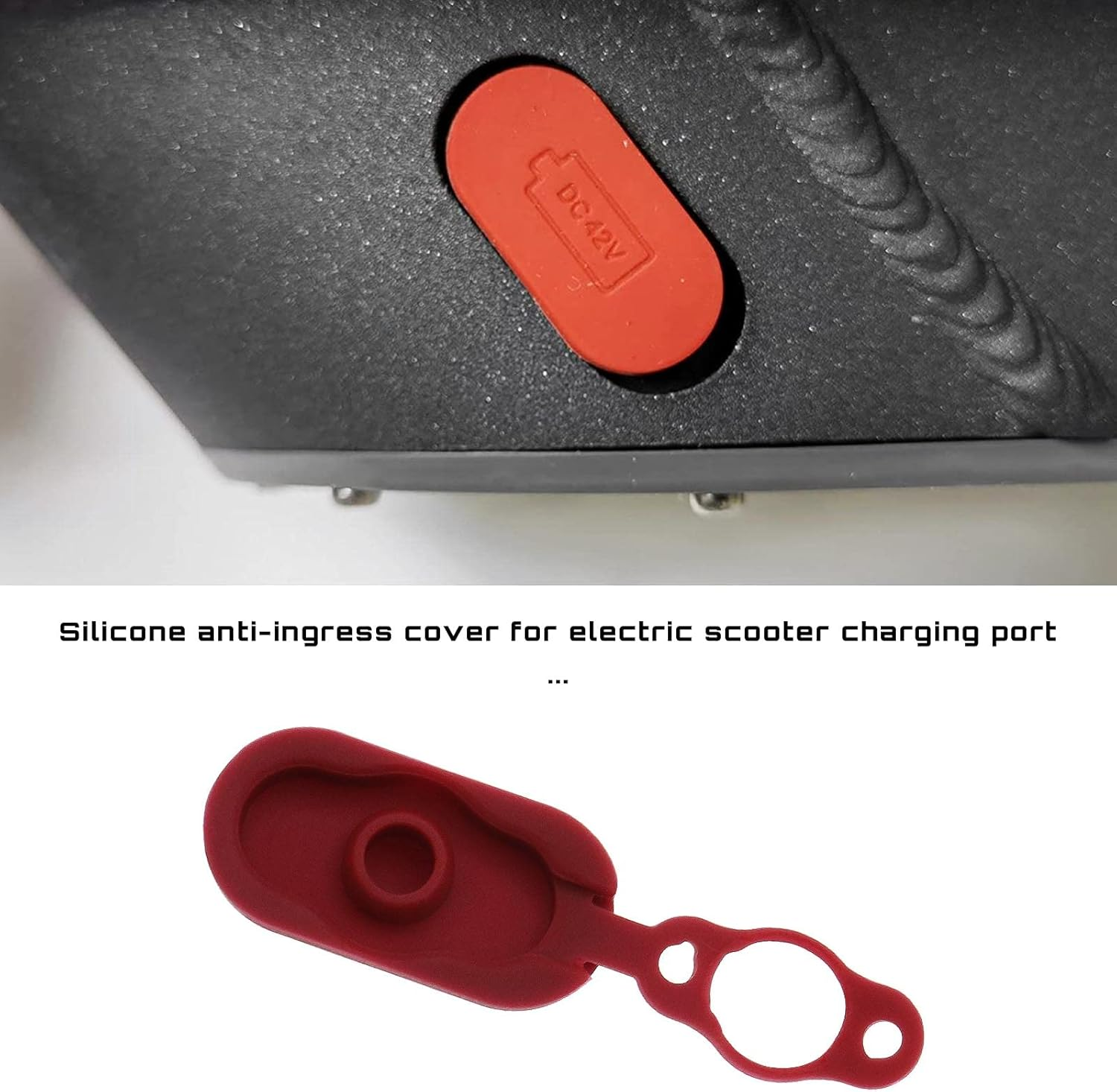 SING F LTD Battery Charger Connector Socket, Silicone Charging Port Compatible with Xiaomi M365 Prevent Deformation and Damage for Electric Scooter Accessory image number 4