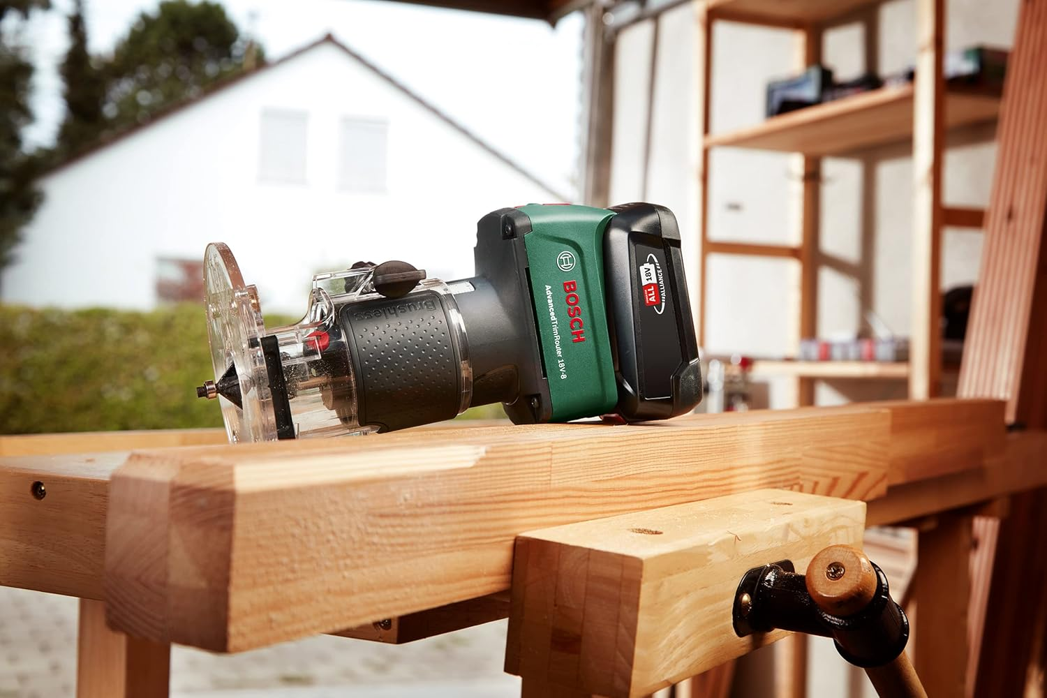 Bosch 1 X Collet with Union Nut 8 Mm (For Bosch Advanced Trimrouter 18V-8, Milling Accessory) image number 1