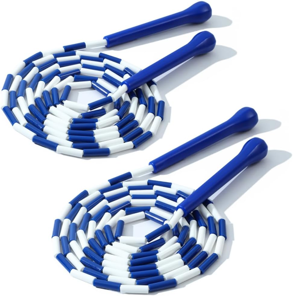 Experience Smooth and Adjustable Jumping with the IDOU Beaded Jump Rope - Unbreakable Handles, Tangle-Free Rotation, and Customizable Length. the Ultimate Fitness Companion!