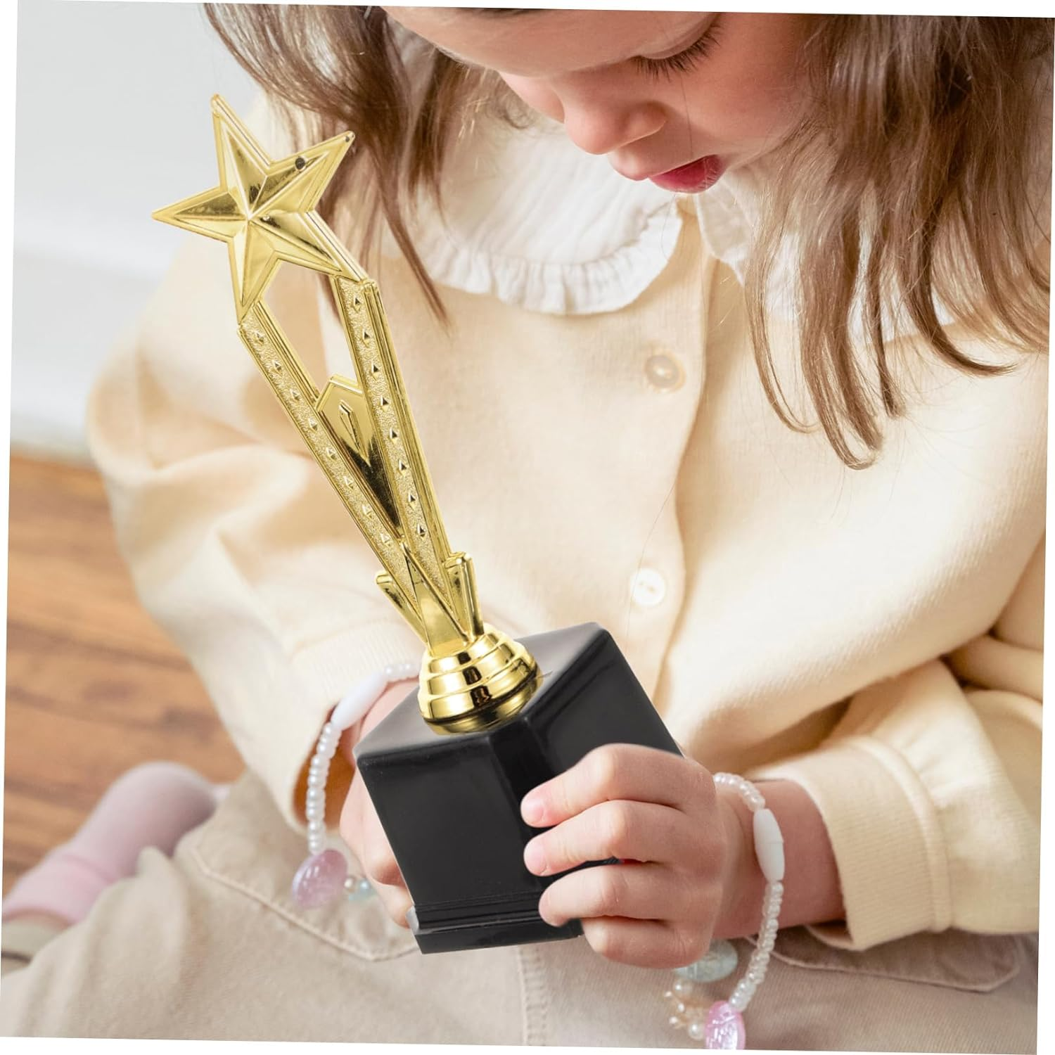 SUPVOX Pentagram Trophy Cup for Boys and Girls Educational Competition Award for Kindergarten Parties Events Encourages Positive Participation for Nameplate Game Prizes image number 5