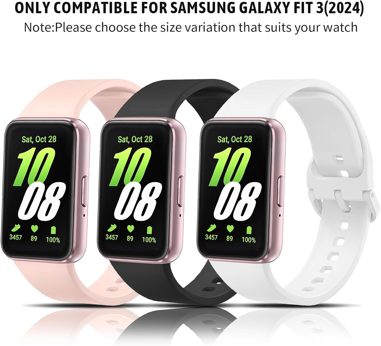 [2 Pack] Hard PC Cases for Samsung Galaxy Fit 3 Cases, Full Coverage All-Around Protective Bumper Cover for Galaxy Fit 3 Screen Protector Case Accessories