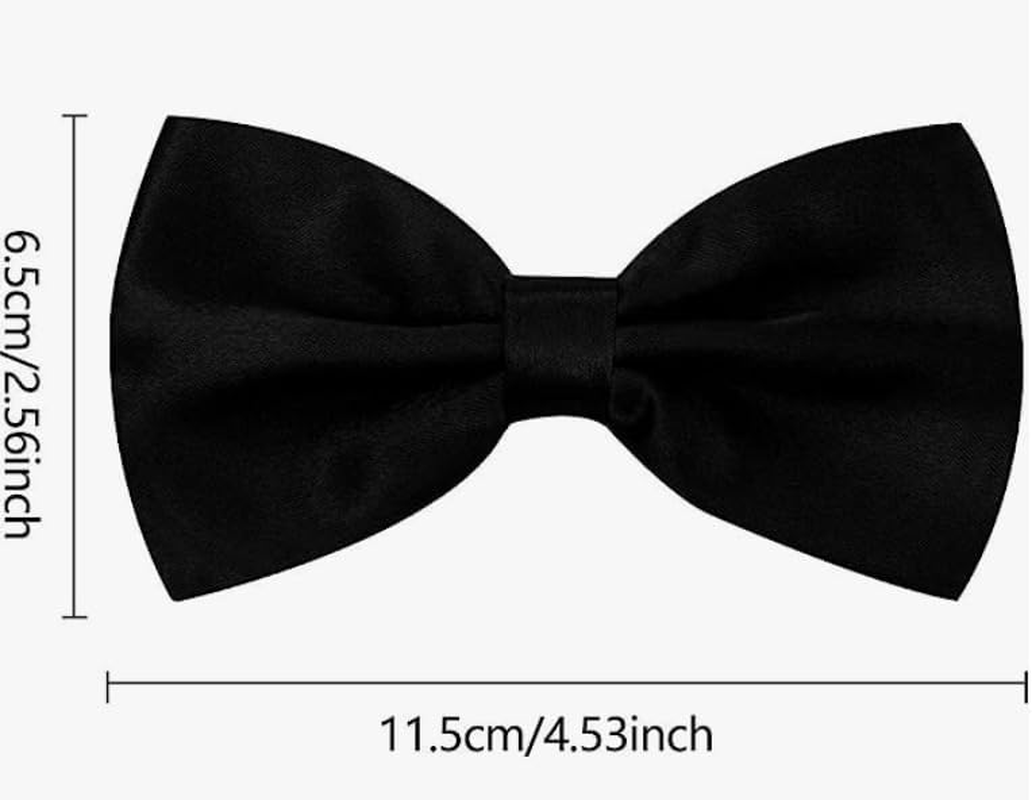 Men Suspender and Bow Tie Set, anti Slip Suspender Belt and Pre-Tied Bow Tie, Perfect for Tuxedo image number 3