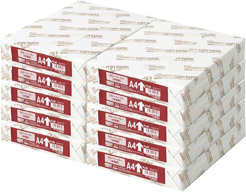 Plus CR-210 56-000 Copy Paper, B4, Domestically Produced, 82% Whiteness, Paper Thickness: 0.003 Inches (0.09 Mm), 500 Sheets image number 4