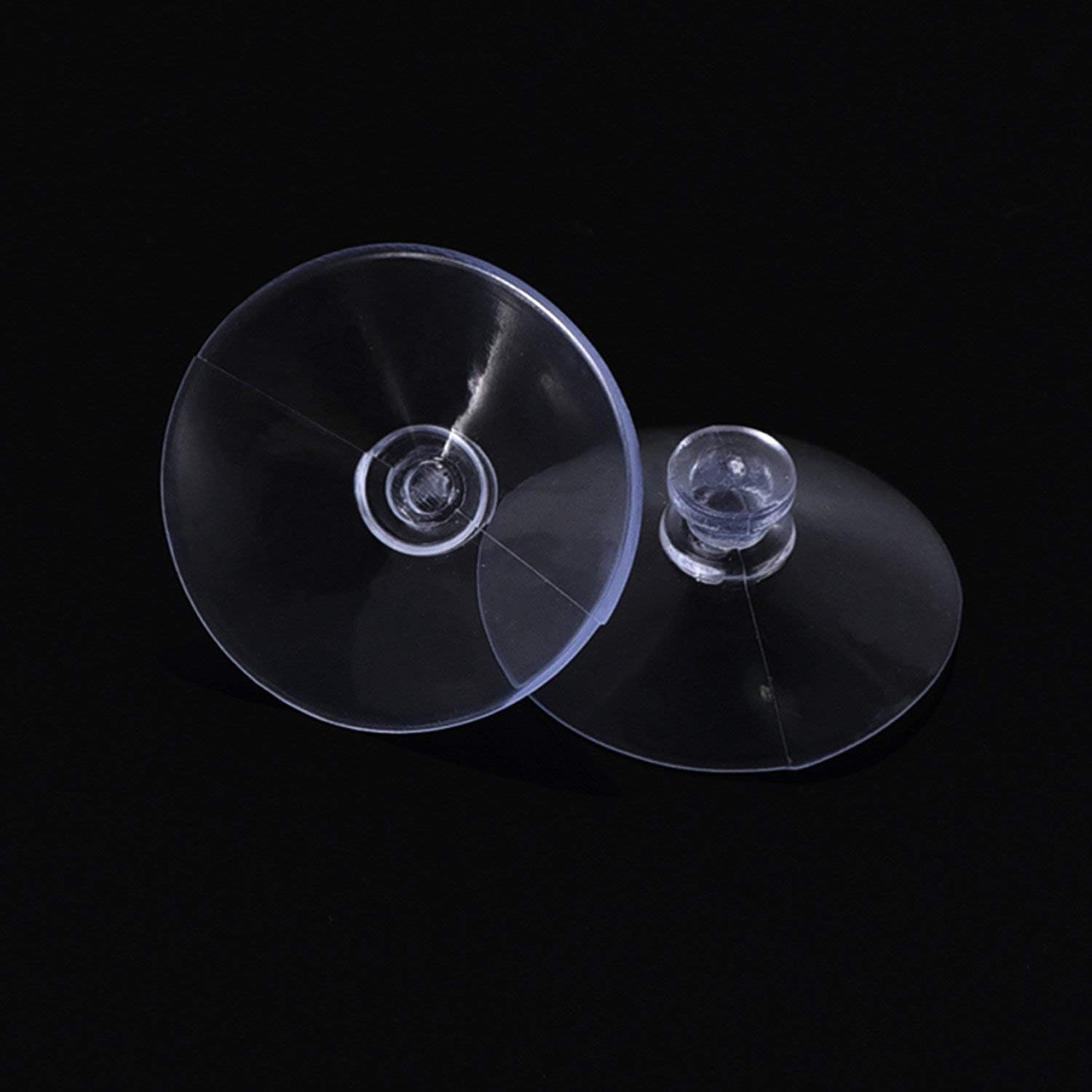 Clear Suction Cups, 50 Pieces 30 Mm Mushroom Head PVC Plastic Suction Cup/Suckers Plain without Hooks image number 3