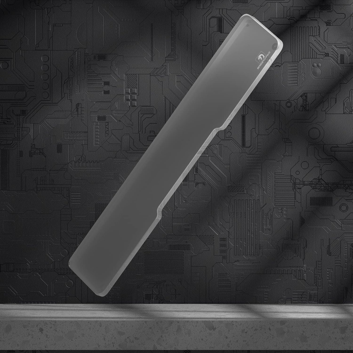 SELORSS Acrylic Keyboard Wrist Rest - Full Size 100% Keyboard- Mechanical Keyboards Ergonomic Palm for Computer Keyboard,Anti-Slip Base,Wrist Pad Laptop,Office & Home-Easy Typing White/Full-Size