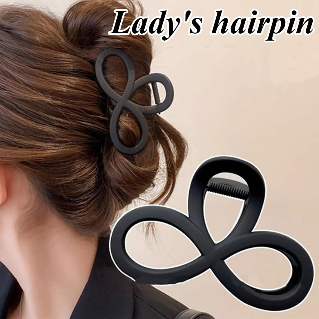 JYNVO 8.5 Cm Small 8 Shape Hair Clip (4 Colours) image number 1