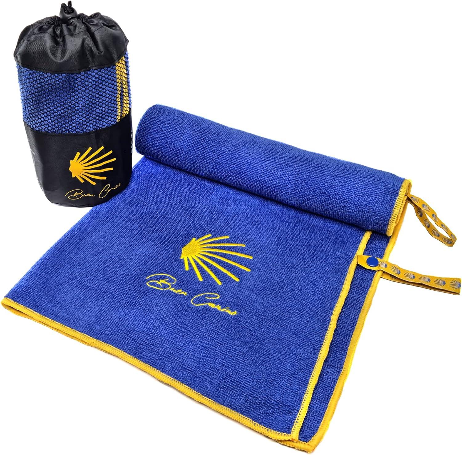 Buen Camino Microfibre Hand Towel 120 X 60 Cm | Travel Towel for the Jakobs Way | Very Absorbent, Ultralight, Quick-Drying, Small Pack Size, Cuddly Soft, Terry Towel, image number 1