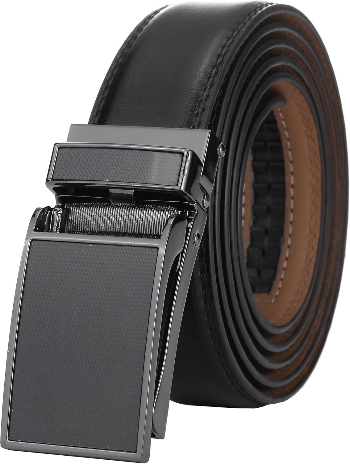 Marino Avenue Men'S Genuine Leather Ratchet Dress Belt with Linxx Buckle, Enclosed in an Elegant Gift Box