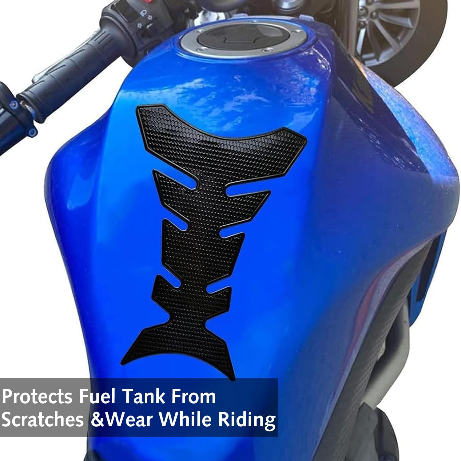 1 Pcs Adhesive 3D Tank Pad, Motorcycle Tank Sticker, Universal Motorcycle Tank Pad Protector,Gas Tank Tank Sticker Protector Tank image number 3