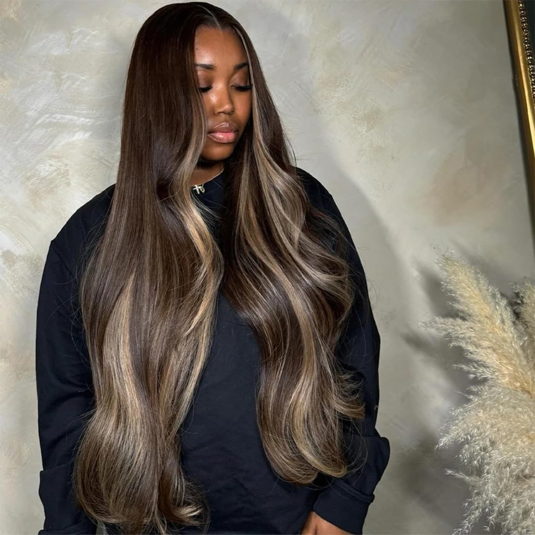 13X6 Front Wig, High Reflex Lace Front Wig, Pre Drawn Human Hair, 180 Density, Ash Blonde, Wavy Human Hair Wigs