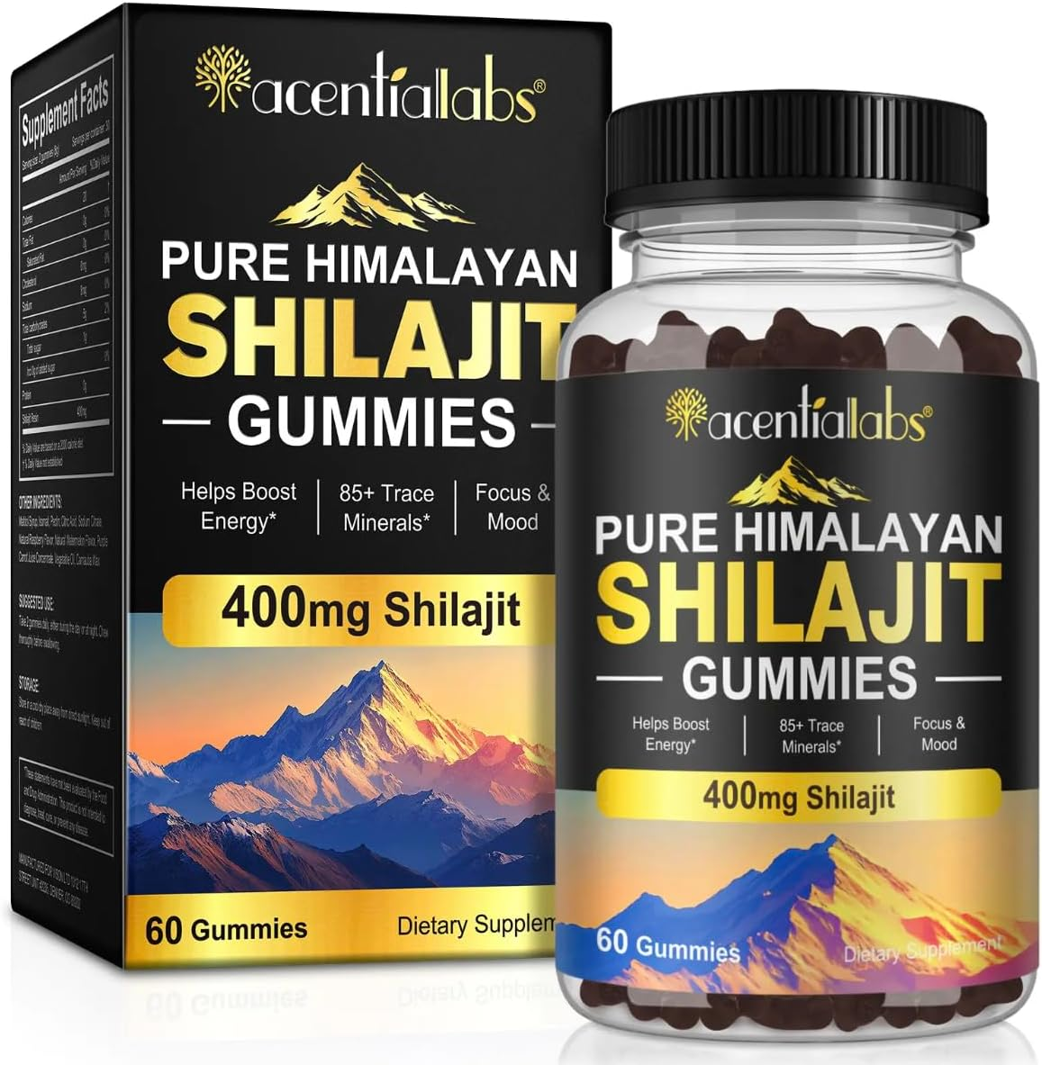 Himalayan Shilajit Gummies &ndash; Organic Natural Supplement with 85+ Trace Minerals for Energy, Focus & Mood Support &ndash; 60 Delicious Gummies image number 5