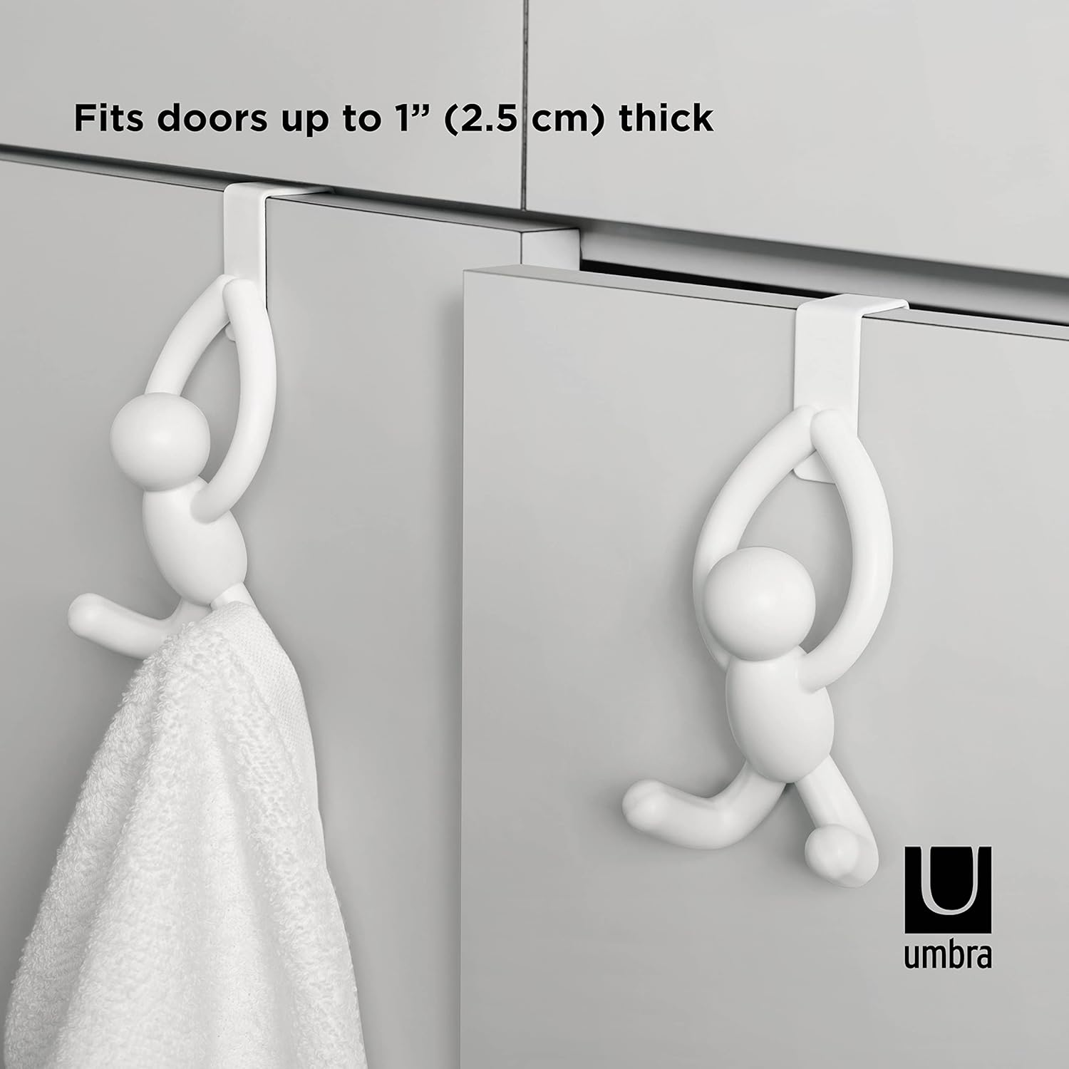 Umbra Buddy over the Cabinet Hook, White