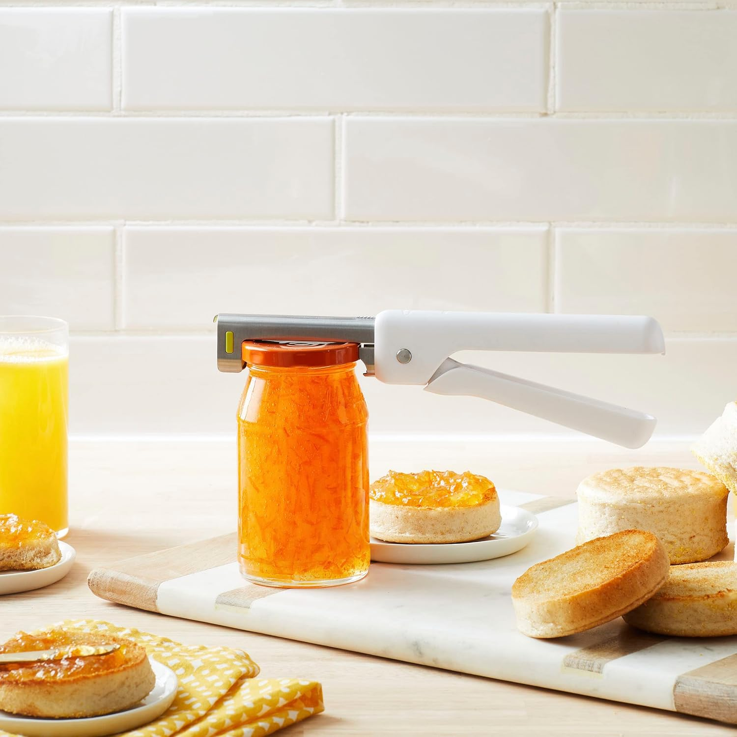 Chef'N Multi-Size Jar Opener, Ambidextrous, Baking White image number 1