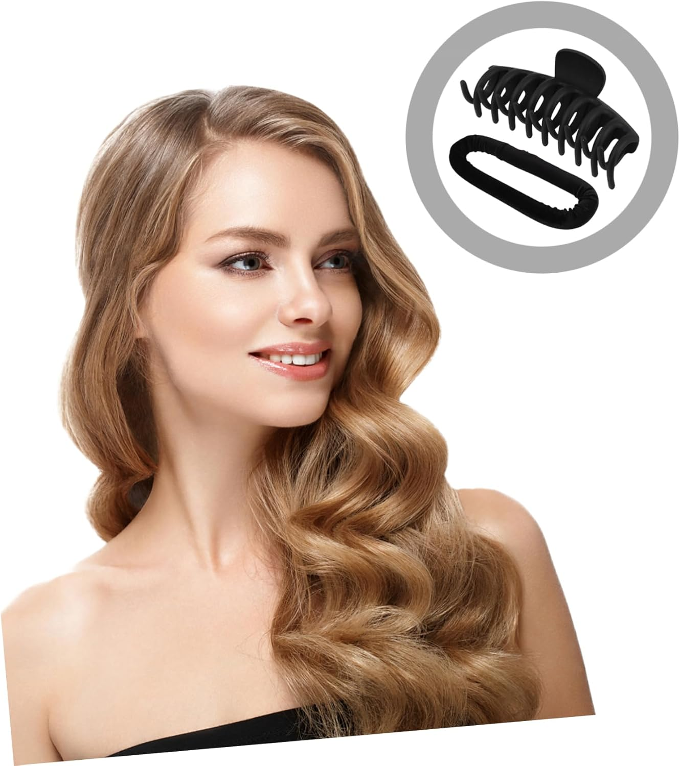 LOORGVEL Heatless Curler Rollers Hair Curlers Headband Overnight Curls Lightweight for Travel image number 6