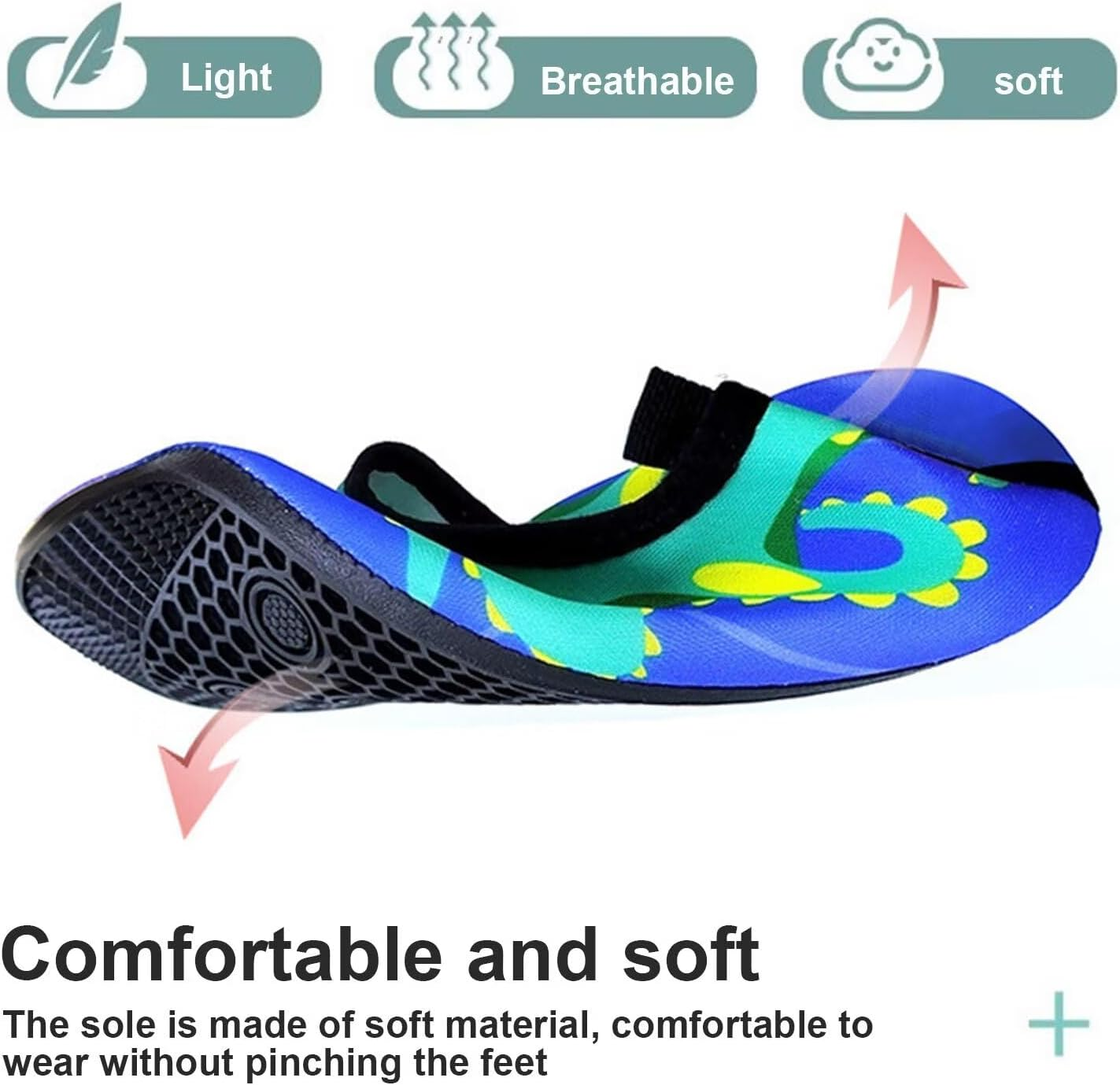 ZVCXOE Water Shoes Barefoot Aqua Socks Quick-Dry Adult Swim Shoes Non Slip Shoes Aqua Socks Barefoot Slip-On for Beach Lake Pool Hiking Surfing Kayaking Camping Women Men