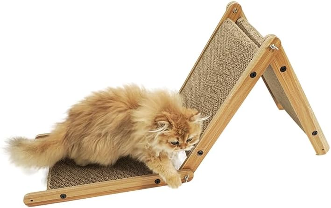 Cat Scratcher Multi-Functional Triangle Cat Scratching Pad with Replaceable Parts Large Triangular Design Indoor Cat Scratching and Play image number 6