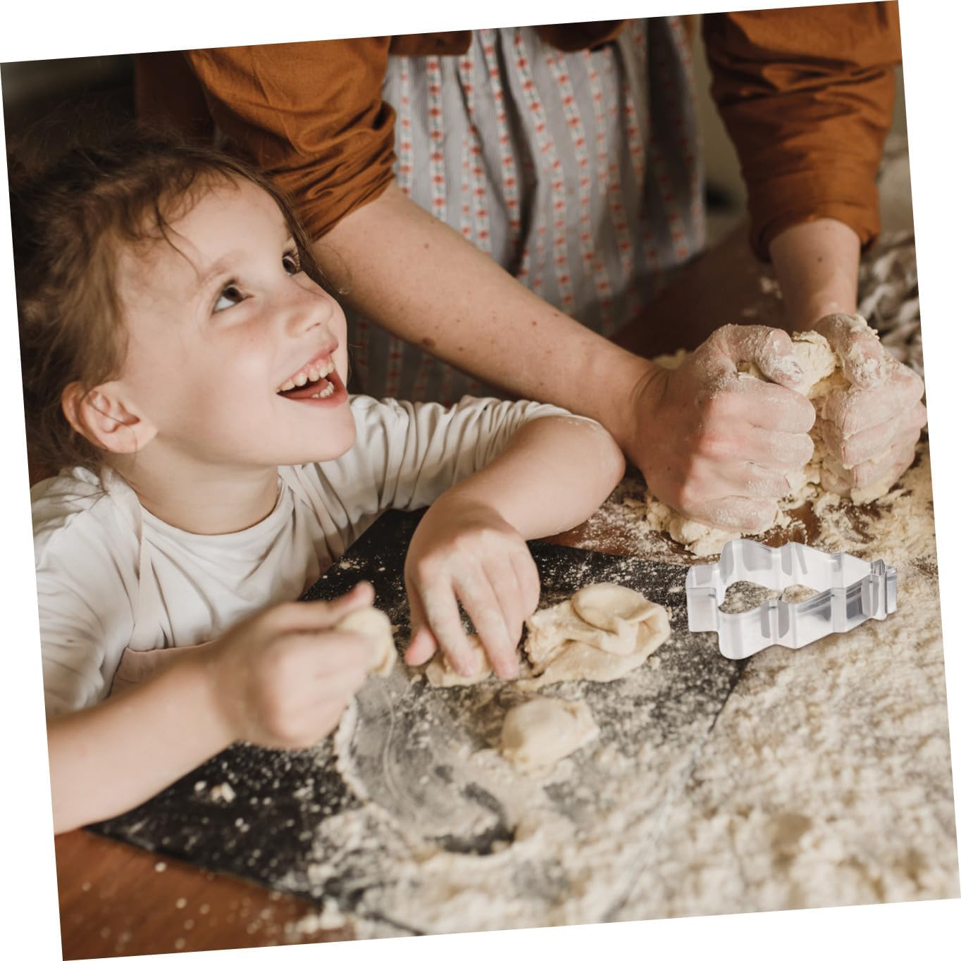 Amosfun 15Pcs Cookie Cutter Christmas Cartoon Baking Mold Stainless Steel DIY Cookie Cutter for Biscuits Baking Tool Christmas image number 2