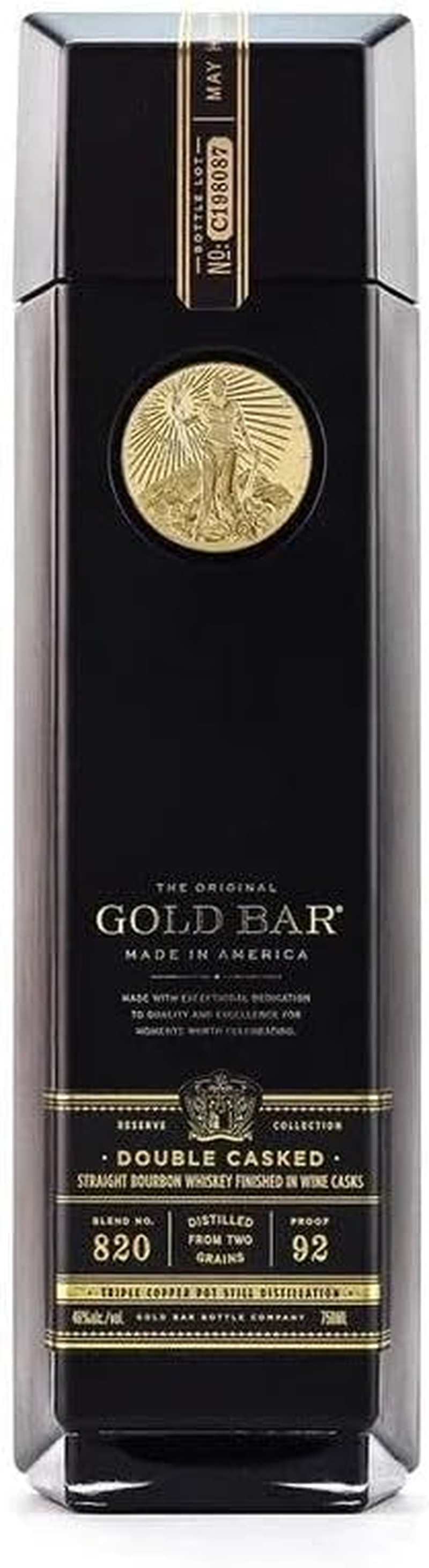 Gold Bar Black Double Cask Bourbon 700Ml