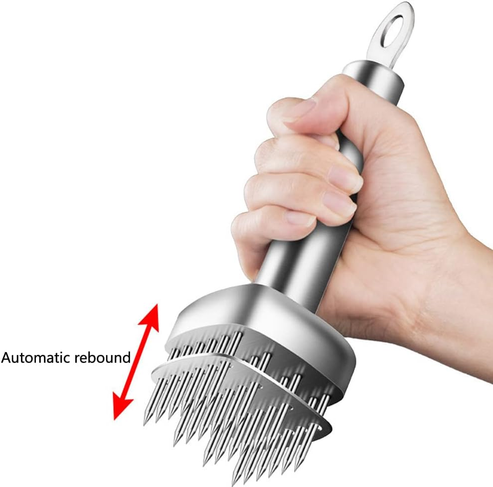 AMPSEVEN Meat Tenderizer Tool,Stainless Steel Meat Tenderizer Needle for Steak Beef Pork Chicken BBQ image number 4