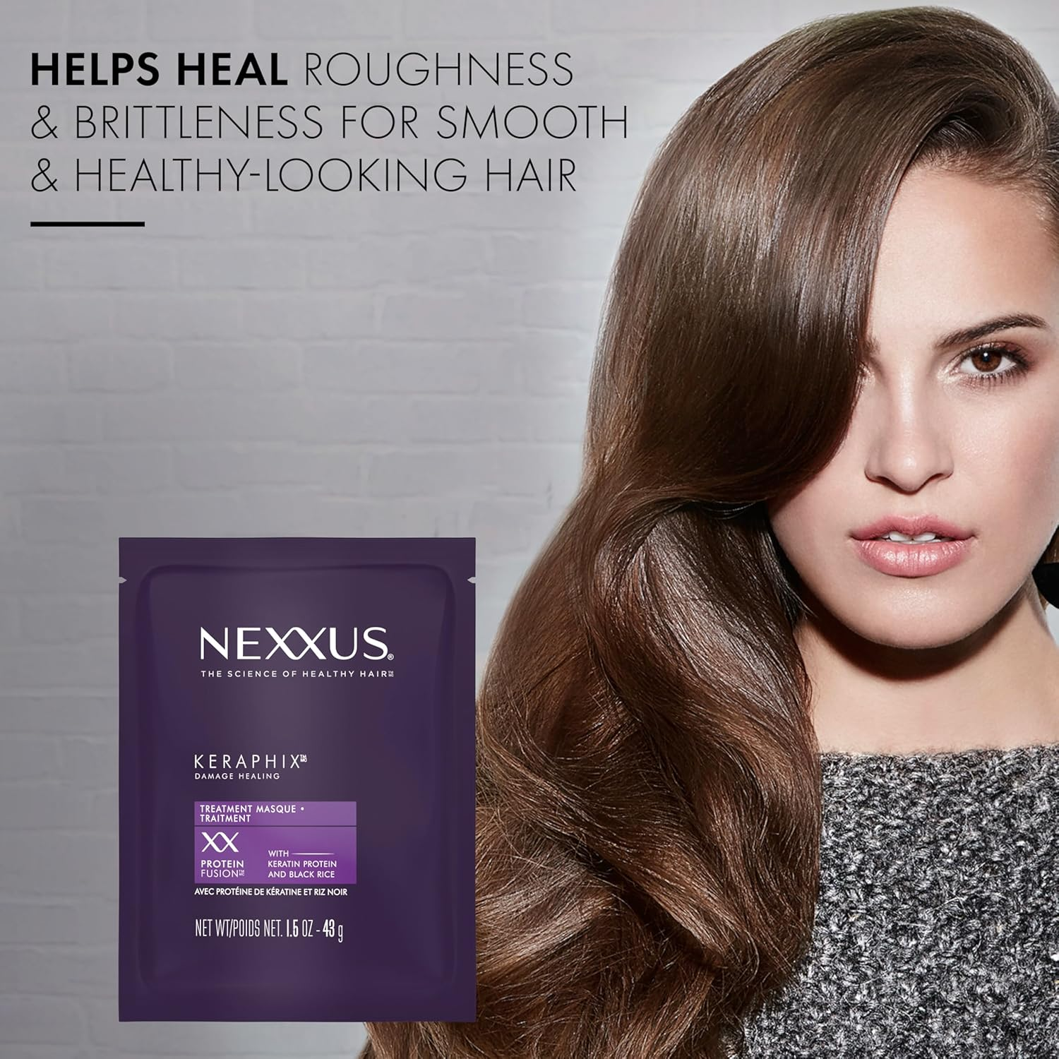 Nexxus Keraphix Masque, for Damaged Hair, 1.5 Oz, Pack of 20 image number 1