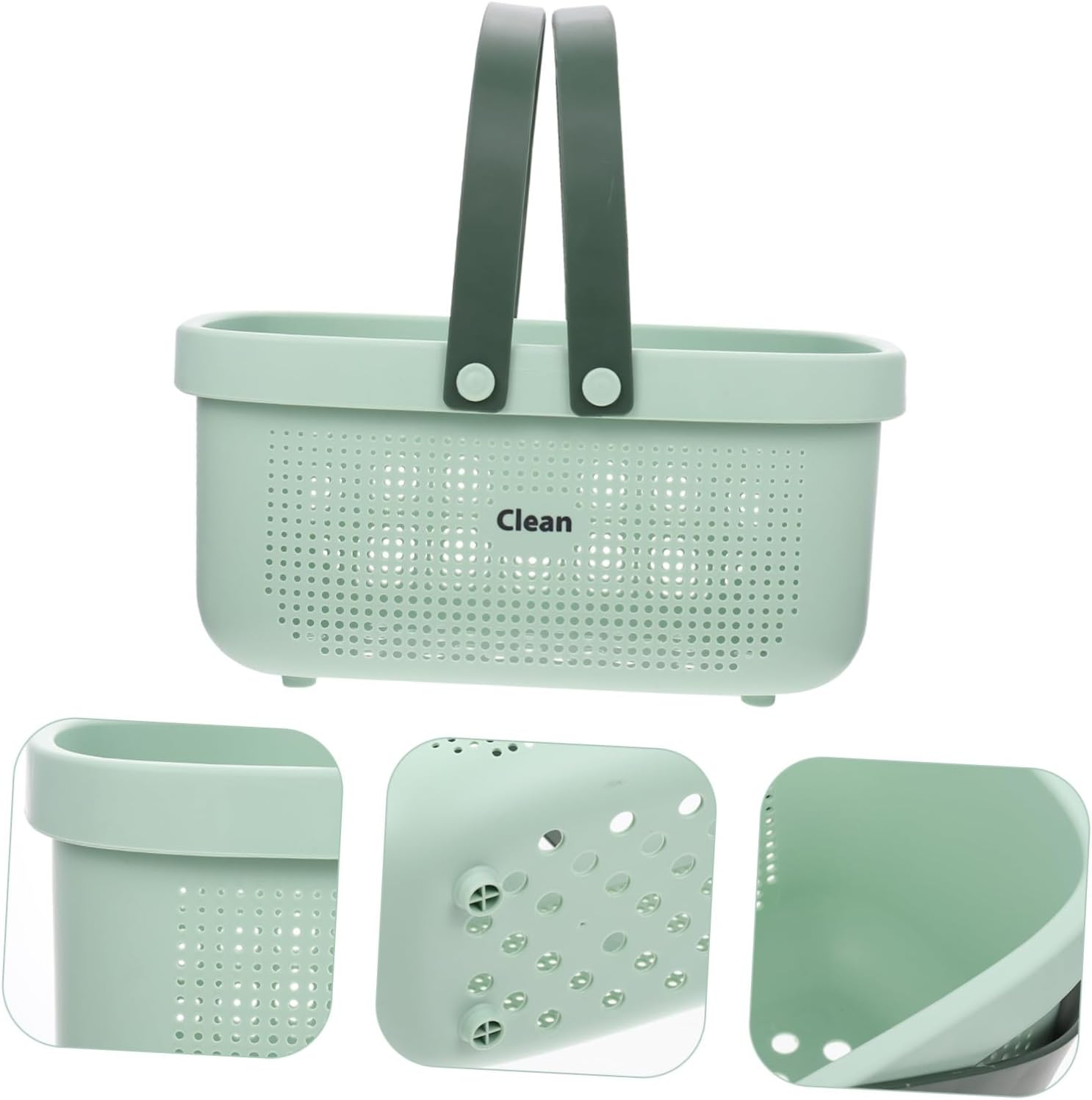 BESTYASH Toiletries Basket Double Handle Storage Bin for Bathroom Pantry Collapsible Washing Basket Organizer for Daily Necessities