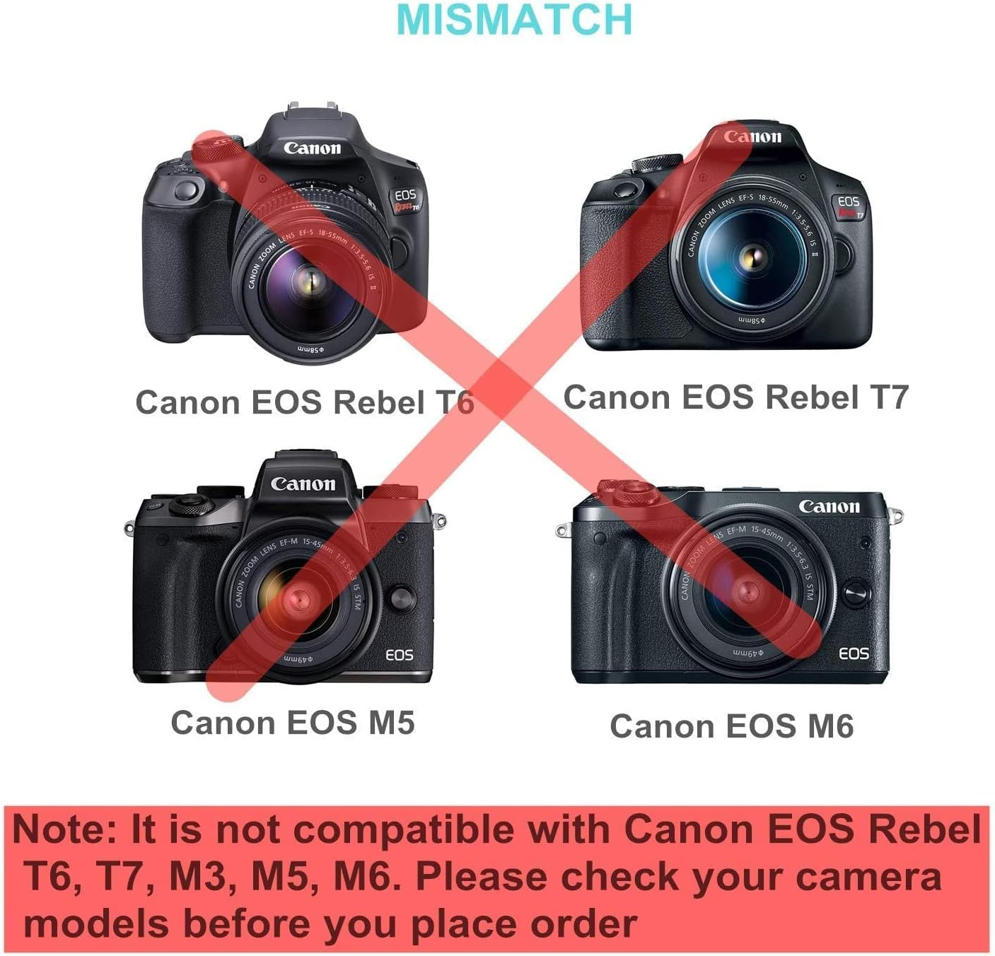 Kimaru ACK-E18 AC Power Adapter LP-E17 Dummy Battery DR-E18 DC Coupler Kit for Canon EOS Rebel RP R8 R10 R50 R100 SL2 SL3 T6I T6S T7I T8I 200D 200DII 250D 750D 760D 800D 77D 8000D Cameras. image number 5