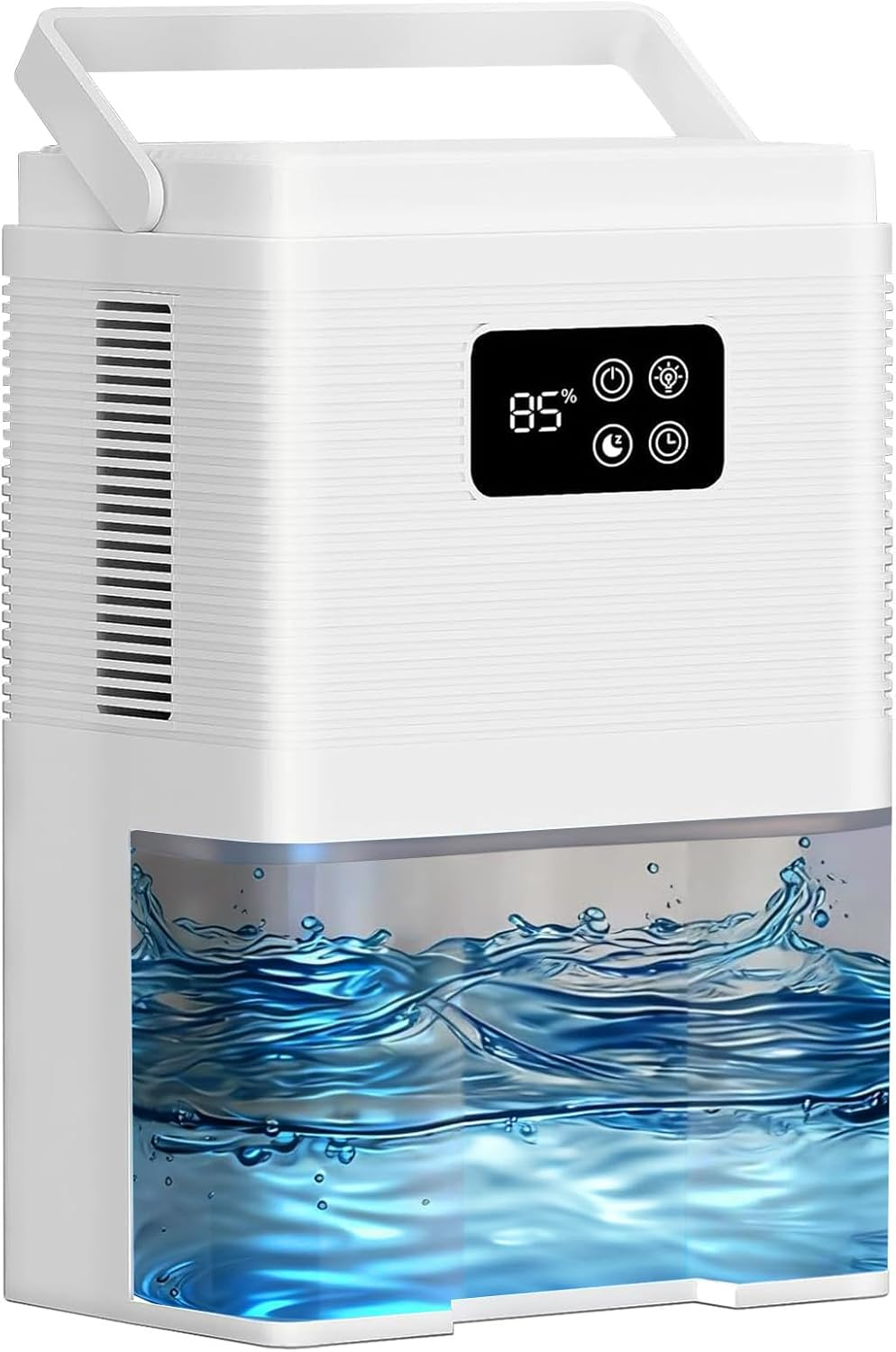 3000ML Dehumidifiers with Handle, Portable Dehumidifier Moisture Absorber, Air Purifier Dehumidifier for Home Air Purifier with Touchscreen Control, Night Lights & Auto Shut off for Room Damp
