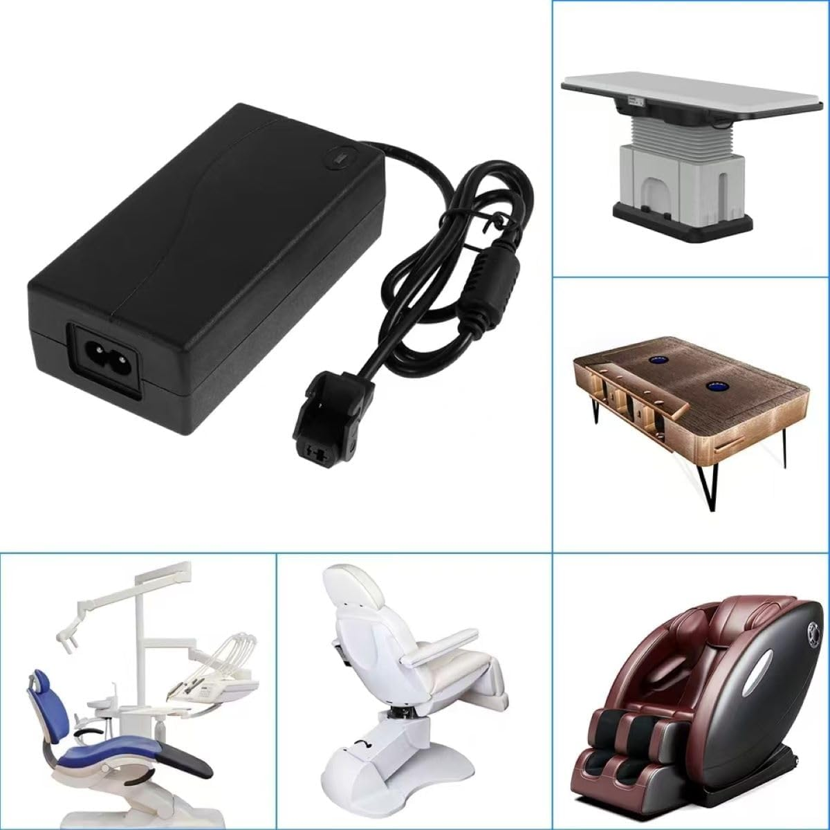 29V 2A Universal Power Recliner Power Supply, AC/DC Adapter 100-240V with Power Cord, 2-Pin 29V 2A Adapter AC/DC Switching Power Supply Universal Adapter for Okin/Electric Recliner/Couch/Lift image number 1