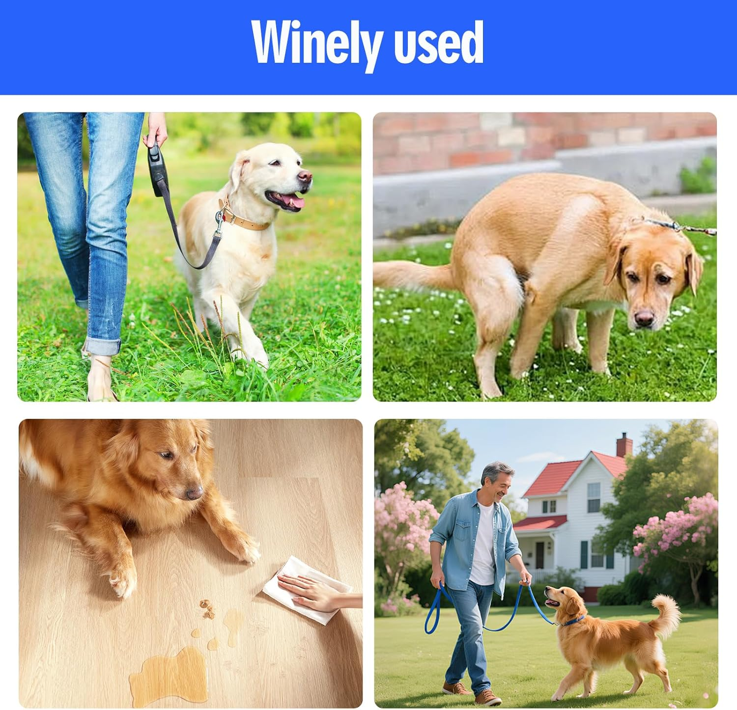 5 Pcs Dog Poop Bags, Dog Poop Bag Holder, Dog Poo Bags Silicone Handle, Pet Dog Poop Bag Dispenser, Pet Cleaning Supplies, for Leash Accessories image number 4