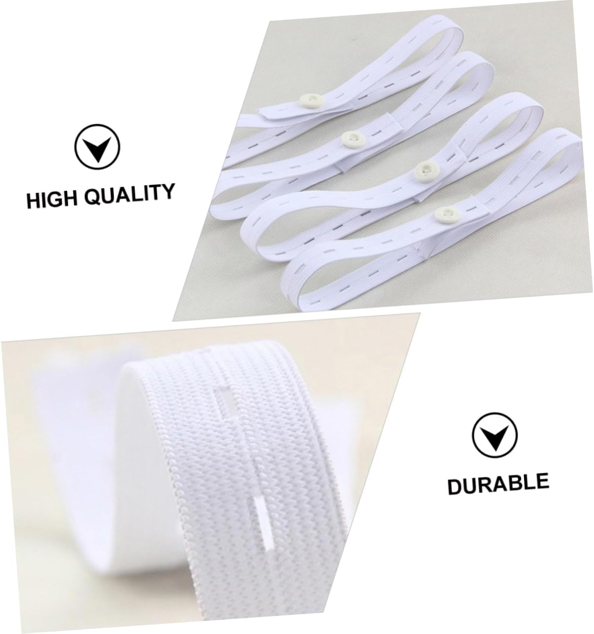 15Pcs Diaper Fastener Elastic Diaper Buckles for Newborn Nappy Belt Fixed Buckle image number 4