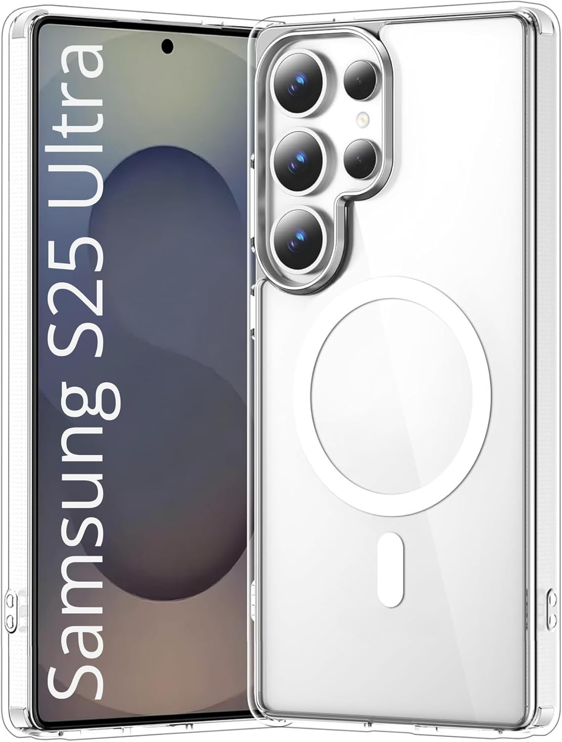 TR4U the Resource for You Clear Magnetic Case Compatible with Samsung Galaxy S25 Ultra [Anti-Yellowing][Military Grade Drop Protection], Hard Back Cover, Compatible with Magsafe Accessories (2025) image number 2