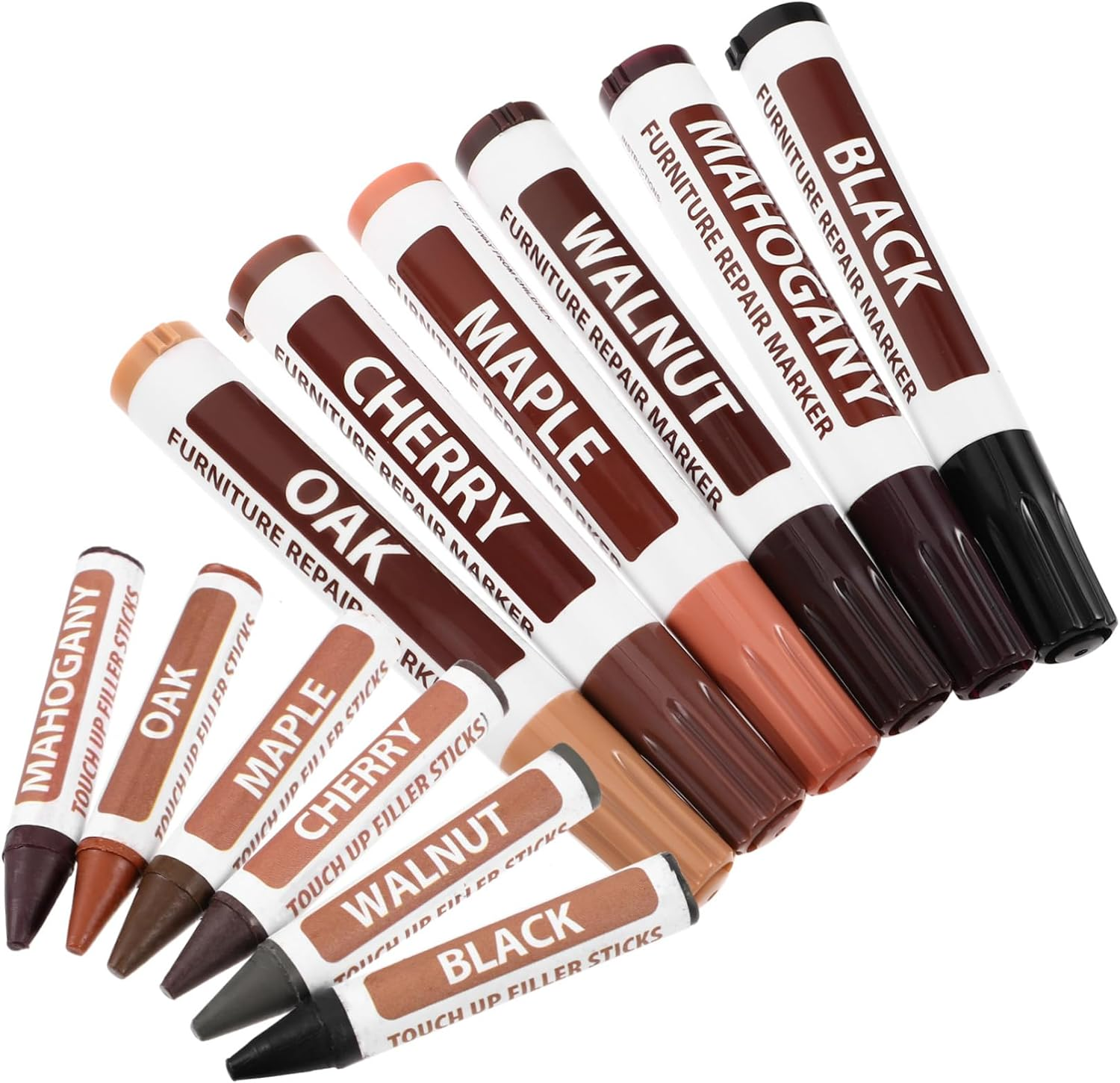 Wood Furniture Scratch Repair Pen Floor Touch-Up Markers for Wood Damage for Kitchen and Home Furniture Restoration image number 2